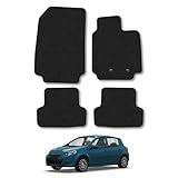 Renault Clio (2006-2013) Car Mats Accessories Tailored Fit Carpet Floor Mats Non Slip Black Trim Full Coverage Compatible Accessory Front Rear Set Anti Slip Granulated Backing Hand-Finished Clips