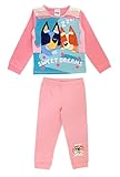 Bluey, Girls 2 Piece Pyjamas Set 'Sweet Dreams', Pink, Age 3-4 Years