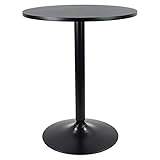 KKTONER Round Bar Table 60CM Top for Cocktail Bar Pub Coffee Tea Dining Bistro outdoor Table (74CM H)