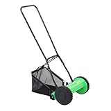 Oypla Manual Hand Push Grass Cutter Lawn Mower Lawnmower 30cm Cutting Width