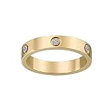 RUIQUAN 18K Gold Silver Rose Plated Love Ring Cubic Zirconia Promise Ring Wedding Band Jewelry Birthday Gifts for Women Teen Girls