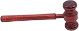 Brown Handmade Wooden Gavel, Auction Gavels, Vintage Judge Gavel, Suitable for Auctions Courtrooms Props and Clothing, Gavels,Desk Accessories and Workspace Organizers Office and School Supplies
