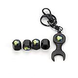 Car Tyre Valve Caps Alloy Aluminum for Volvo XC60 C30 C70 S80 S90 V40 V60 V90 Dust Radiator Accessories Wheel Centre Stem Covers,Blackstyle