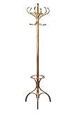 Premier Housewares Floor Standing Coat Stand, Oak, 184 cm