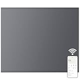 MYLEK Panel Space Heater 1KW Smart WiFi App Radiator Electric Slimline Low Energy - Charcoal Grey - Wall Mounted Design - Bathroom IPX4 Rated for Homes, Offices (1000Watts)