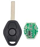 vurbemes Keyless Entry Remote Replacement Key Fob for BMW 325, 330, 318, 525i, 530, 540, E38, E39, E46, M5, X3, X5 (315MHz/433MHz) - Hard Plastic, Passenger Car, SUV, Coupe