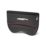 OscitY Car Leather Seat Gap Filler Organiser, For Abarth 595 695 595C 124 Spider Grande Punto Abarth Monster Storage Console Side Pocket Multifunctional Car Seat Accessories,A/Black