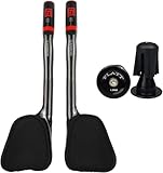 PLATT Carbon TT Handlebar Bicycle Aero Bars Tri Bars Cycling Rest Handlebar for Mountain Bike and Road Bike 31.8mm (Red 02)