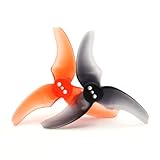 SPARKHOBBY 40pcs 20 Pairs Rush 2 Inch / 2.5 Inch 3 Blade Propeller CW CCW Suitable for Babyhawk RC FPV Quadcopter Racing Drones (2.5Inch 20Pairs Gray Black)