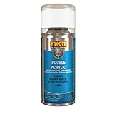 Hycote Double Acrylic Aerosol Car Spray Paint, Peugeot - Bianca White, 150 ml
