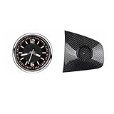 Car Clock Compatible for Mercedes Gle W167 C167 Gls X167 Gle C167 CoupeInternal Carbon Benz Gls X167 300d Gle350 450 500e Amg Accessories(Clock carbon 2 pcs)