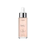 L'Oréal Paris Nude Tinted Serum for Face, Plumping and Hydrating Face Makeup, 1 Percent Pure Hyaluronic Acid, Nude Foundation to Cover, Replumps and Hydrates Skin in One Hour, Shade 0.5-2 Very Light