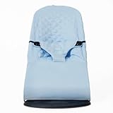 belltop Baby recliner cover compatible with BabyBjörn Balance Soft and Bliss (replaces the original). Ergonomic hammock cover: hypoallergenic polycotton - light blue