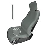 RELEDESA 1PC Upgraded Widened Neoprene Car Seat Cover for Dog Kids, Universal Waterproof Seat Protector Front Anti-Sweat with 3 Buckle Straps and Storage Pocket, for Van Truck SUV (Gray-Green)