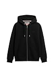 Superdry Men's Essential Logo Zip Hoodie Hb Sweater, Black, L
