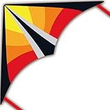 Larilook Delta Kites for Kids and Adults, Easy to Fly Kite, beginner kites for kids ages 4-8,Kite Handle and Line Included, (Orange)