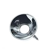 KAISH Chrome Brass American Thread Electric Guitar Jackplate Electrosocket Jack Plate for FD American/MIM Style Tele/Telecaster