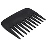 Professional Streaker Combs, Anti Static Wide Tooth Hair Styling Detangling Comb Compact Palm-Sized No Handle Afro Comb for Men Women Curly Wavy Wig Salon Barber Home Office Travel Purse (1)