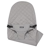 iGRATENS Fabric Seat for Bouncer - Cover for Baby Babybjorn Bouncer Balance Soft & Bliss, 100% Cotton, Skin -Friendly, Machine Washable, Light Grey