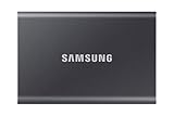Samsung T7 Portable SSD - 2 TB - USB 3.2 Gen.2 External SSD Titanium Grey (MU-PC2T0T/WW)