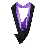 GraduationMall Graduation Hood for UK Academic Bachelor Diploma Unisex Purple