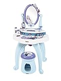 Smoby Disney, Frozen 2 in 1 Hairdressing Table, 10 accessories: 1 stool, 2 flasks, 1 necklace, 1 plastic headband, 3 rings, 1 bracelet, 1 hair clip, 1 comb, Purple, One Size (7600320244)