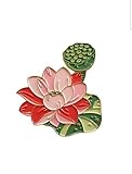GBJUK Lotus Flower Enamel Pin Badge Lapel
