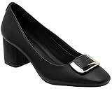 Lotus Aubrey Womens Court Shoes (Black, UK Footwear Size System, Adult, Women, Numeric, Medium, 6)