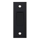 selectric 5M Matt Black 1 Gang 10A 2 Way Architrave Switch with Black Insert