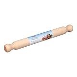 Tala Beechwood 40cm Rolling Pin, Durable and Smooth Finish, Ergonomic Handle, Ideal for Rolling Dough for Cookies, Pies, Pastries, and More, Eco-Friendly Beige Design