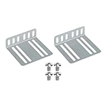 2 DIN car radio mounting L brackets with screws - metal