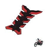 1PCS Motorcycle tank protector fishbone sticker Compatible with Kawasaki Z1100 1980-1985,shell anti-scratch decorative pad,accessories tuning(RED)