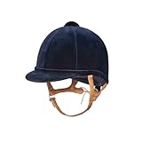 Charles Owen Fian Riding Hat - Navy With Flesh Harness: 7