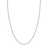 Kritz Gold Anchor Chain Fine Width 1.5 mm for Women - Necklace Gold-Plated 18K Length 40-55 cm - Jewellery Gifts, Stainless Steel
