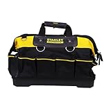 STANLEY FATMAX Technician Tool Bag, 18" Heavy Duty, Hard Waterproof Base, Multiple Pockets, Shoulder Strap, 1-93-950