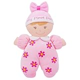 Lullaberry 23cm My First Doll Sophia - Soft Plush Baby Doll with Rattle - Pink Outfit