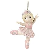 Precious Moments 201038 Believe in Yourself Ballerina Bisque Porcelain Ornament