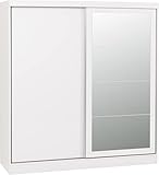 Seconique Nevada 2 Door Slider Wardrobe in White Gloss