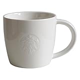 STARBUCKS Coffee Mug White 12 oz Classic White Collectors