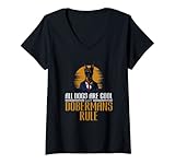 Womens Doberman Dog – Pup Whisperer Dog Lover I Love My Doberman V-Neck T-Shirt