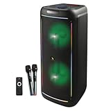 Intimidation BEELINE BL215 2000W Twin 15" PA Speaker Bluetooth Karaoke inc Wireless Microphones