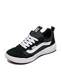 Vans Women's Trainers Range EXP (Suede/Canvas) Black/White, Size UK 6