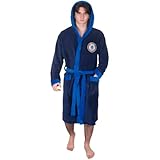 Chelsea Official Football Gift Mens Fleece Dressing Gown Robe Navy XL