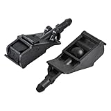 2pcs Windscreen Washer Nozzles Compatible with VW Golf Passat 1997-2010, Polo 99-17 Touareg Transporter Beetle, Seat Ibiza Toledo, Skoda Rapid Superb – Screen wash Wiper Spray Jets 6E0955985