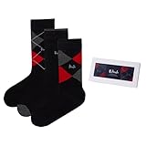 Pringle of Scotland Mens Gift Box Cotton Socks 3 Pack Black One Size