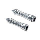 Motorcycle Hand Grips 1" Handle Bar Grip Universal for Harley for Davidson for Sportster 883R 883 1200 for Softail Bay Boy Road Glide 25mm(Silver)