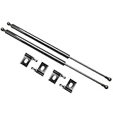 TSUBASA Lift Supports for Mitsubishi Lancer Evolution EVO 7 8 9 (CT9A) 2001-2007 Front Bonnet Hood Modify Carbon Fiber Gas Charged Shock Dampers Spring Struts Bar (2 PCS) (Black Carbon Fiber)