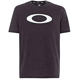 Oakley Men's O-Bold Ellipse Tee Shirt, Blackout Lt HTR, L