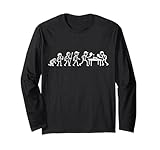 Table-Tennis Player Games Evolution Stick-Figure Ping-Pong Long Sleeve T-Shirt