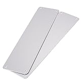 Set of 2 12" Satin Aaluminium Door Finger Push Plates